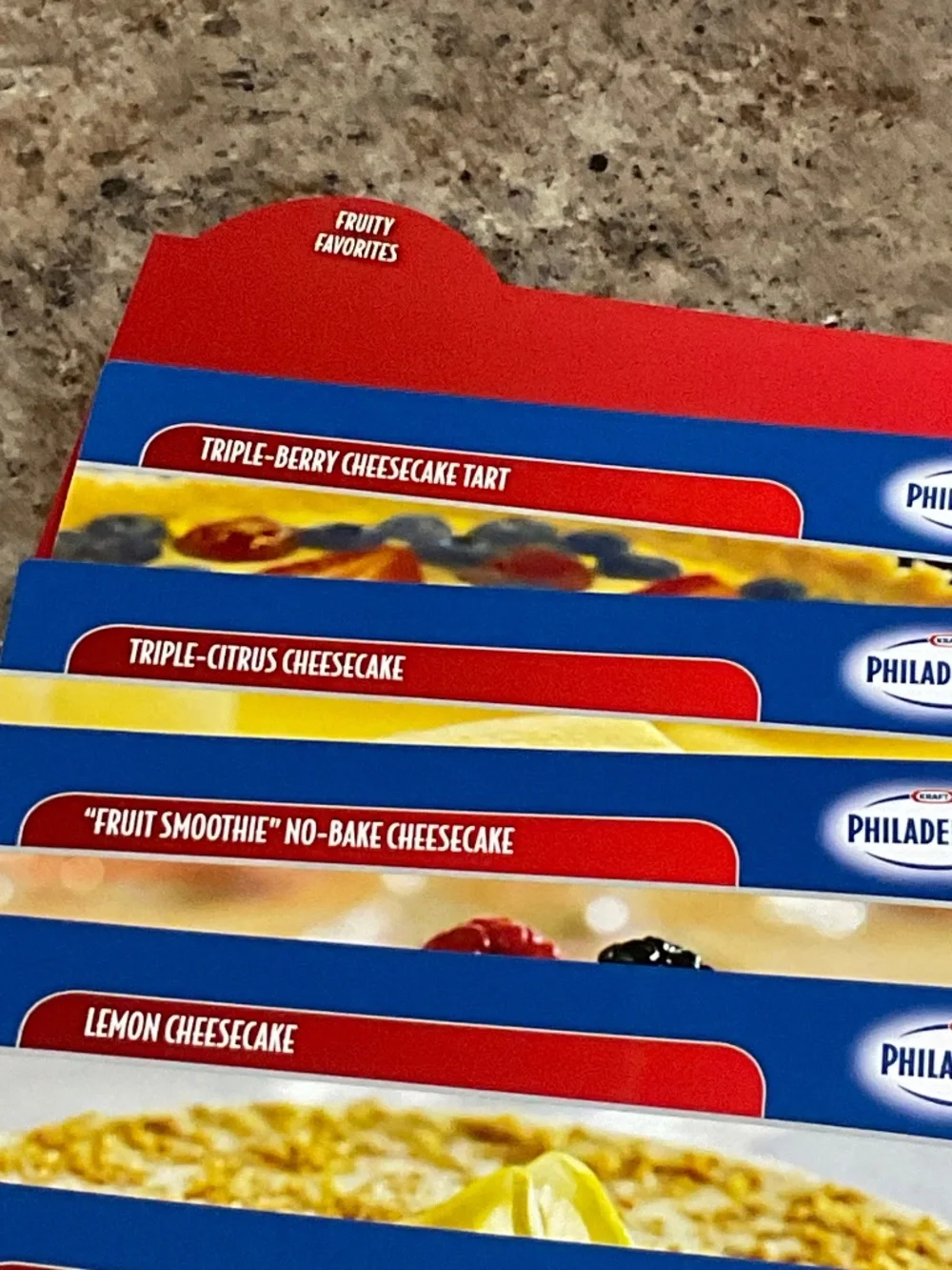Kraft Philadelphia Recipe Card Collection & Blue Heart Napkin Holders